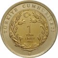Турция 1 лира 2012 год - Леопард
