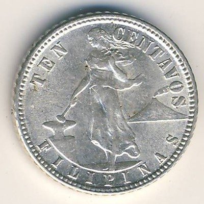 Филиппины 10 сентаво 1945 год