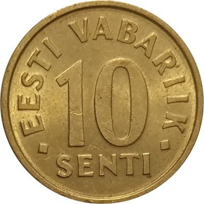 Эстония 10 сентов 2002 год