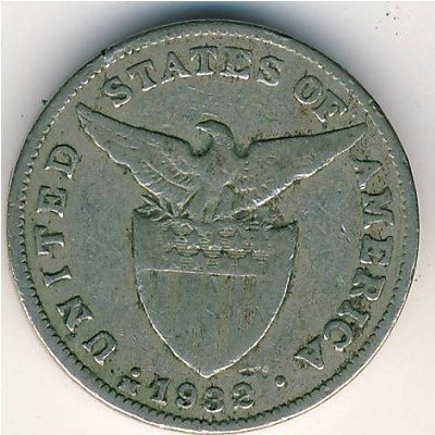 Филиппины 5 сентаво 1932 год