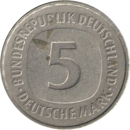 ФРГ 5 марок 1978 год (J)