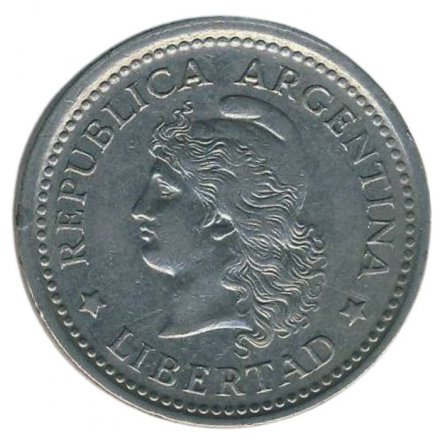 Аргентина 1 песо 1960 год