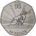 Великобритания 50 пенсов 2011 год - Борьба