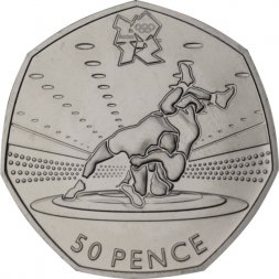 Великобритания 50 пенсов 2011 год - Борьба