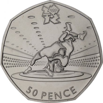 Великобритания 50 пенсов 2011 год - Борьба