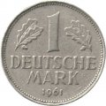 ФРГ 1 марка 1961 год (G)