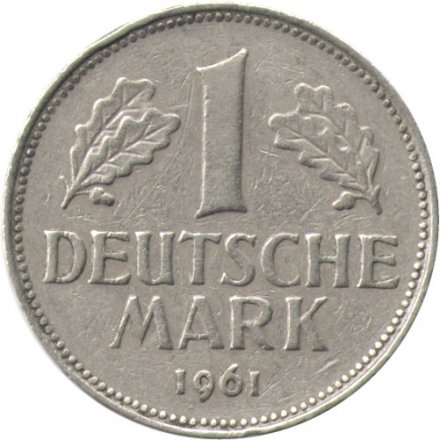 ФРГ 1 марка 1961 год (G)
