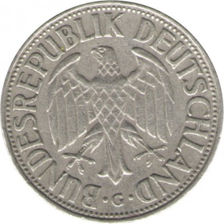 ФРГ 1 марка 1961 год (G)