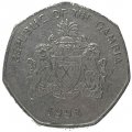 Гамбия 1 даласи 1998 год - Африканский узкорылый крокодил