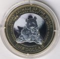 Фиджи 1 доллар 2009 год - Панда (позолота)