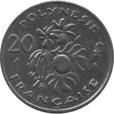 Французская Полинезия 20 франков 1970 год