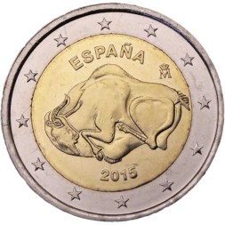 Испания 2 евро 2015 год - Пещера Альтамира