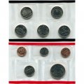 Годовой набор из 9 монет и жетона &quot;D&quot; США 1999 год (в конверте)