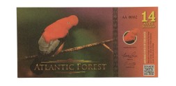 Атлантический лес - 14 долларов 2016 год -  Скальные петушки