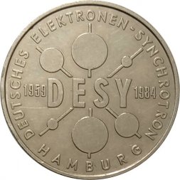 Настольная медаль Германия "DESY. Немецкий исследовательский центр. 25 лет"