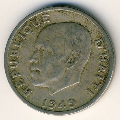Гаити 10 сантимов 1949 год - Дюмарсе Эстиме