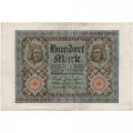 Германия 100 марок 1920 год - Бамбергский всадник - VF