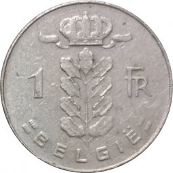 Бельгия 1 франк 1977 год BELGIE