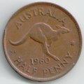 Австралия 1/2 пенни 1960 год