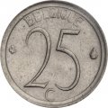 Бельгия 25 сантимов 1974 год BELGIQUE