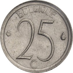 Бельгия 25 сентим 1974 год BELGIQUE