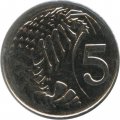 Каймановы острова 5 центов 2008 год - Креветка