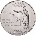 США 25 центов 2008 год - Штат Гавайи (P)
