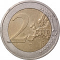 Австрия 2 евро 2012 год - 10 лет наличному обращению евро