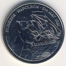 Монета Остров Святой Елены и острова Вознесения 50 пенсов 1986 год - Наполеон