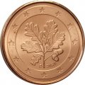 Германия 1 евроцент 2020 год (D)
