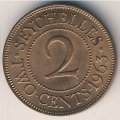 Сейшелы 2 цента 1963 год