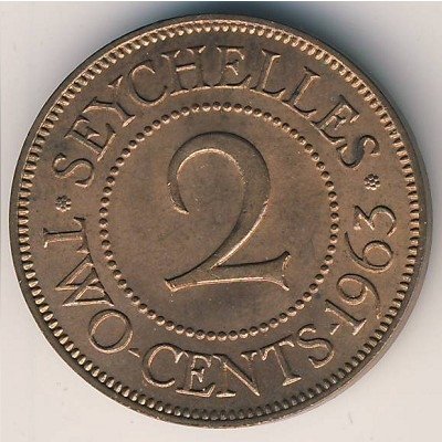 Сейшелы 2 цента 1963 год