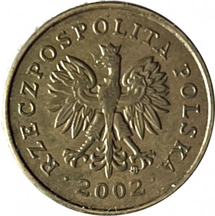 Польша 2 гроша 2002 год