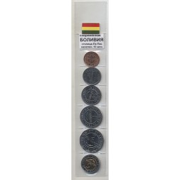 Набор из 6 монет Боливия 2010 - 2017 год