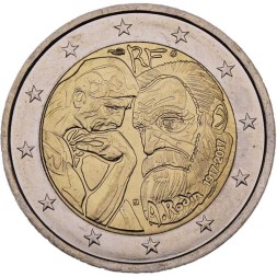 Франция 2 евро 2017 год - Огюст Роден