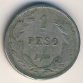 Колумбия 1 песо 1910 год