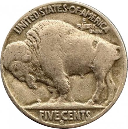 США 5 центов 1929 год - Buffalo Nickel (S)