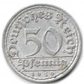 Веймарская республика 50 пфеннигов 1919 год (A)