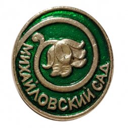 Значок Михайловский сад. Ленинград. Цветок