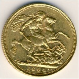 Великобритания 1 соверен 1894 год