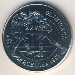 Куба 1 песо 1989 год - Олимпиада. Бокс