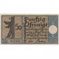 Германия (нотгельд) 50 пфеннигов 1921 год - Серия &quot;Районы Берлина&quot;. Шарлоттенбург 1830 (вид 2) - XF