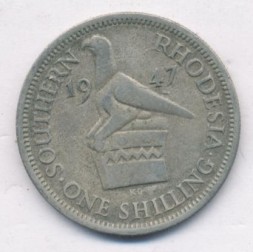 Монета Южная Родезия 1 шиллинг 1947 год