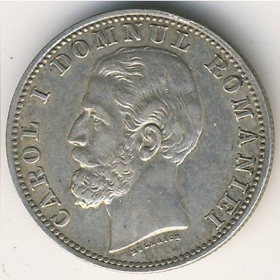 Румыния 1 лей 1881 год