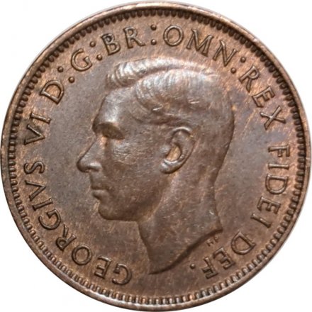 Великобритания 1 фартинг 1950 год - Крапивник