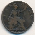 Великобритания 1 фартинг 1898 год