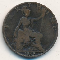 Великобритания 1 фартинг 1898 год