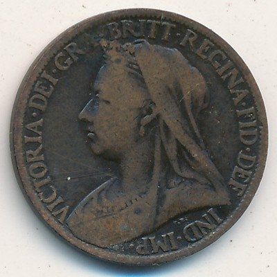 Великобритания 1 фартинг 1898 год