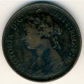 Великобритания 1/2 пенни 1891 год