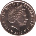 Остров Мэн 1 пенни 2002 год - Руины древней часовни (&quot;AA&quot; на реверсе)